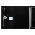24X24X60 IN PRO SERIES BLACK SMOOTH ALUM UNDERBODY TOOLBOX W/DBL BAR DOOR 3 POINT COMPRESSION LATCH