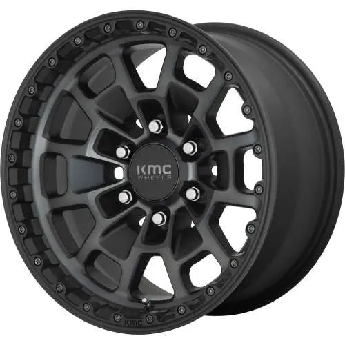 SUMMIT 17X8.5 5X5.0 00MM SATIN BLACK W/ GRAY TINT