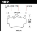 Hawk 06-12 Porsche 911/ Boxter / Cayman DTC-70 Race Brake Pads
