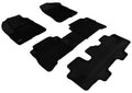 3D MAXpider 2011-2013 Kia Sorento 7-Seats Kagu 1st & 2nd & 3rd Row Floormats - Black