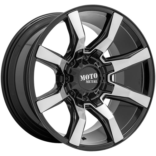 MO804 SPIDER 20X9 8X180 18MM GLOSS BLACK MACHINED