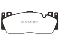 EBC Racing 2018+ BMW M2 Competition 3.0TT RP-1 Race Front Brake Pads
