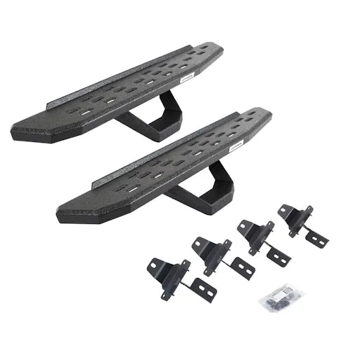 18C WRANGLER RB30 RUNNING BOARDS KIT W/2X STEPS PROTECTIVE BEDLINER COATING