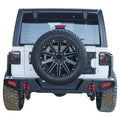JEEP WRANGLER JK 200817 REAR BUMPER W/ LED BRAKE LIGHTS BLACK POWDER COATED