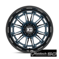 XD865 20X10 6X135 BLUE-MILL BLK-LP