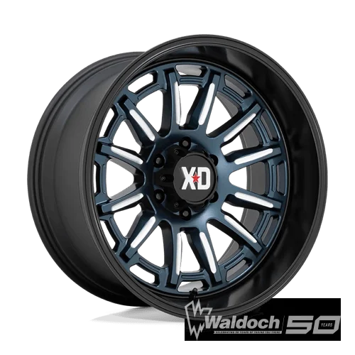 XD865 20X10 6X135 BLUE-MILL BLK-LP