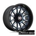 XD865 20X10 6X135 BLUE-MILL BLK-LP