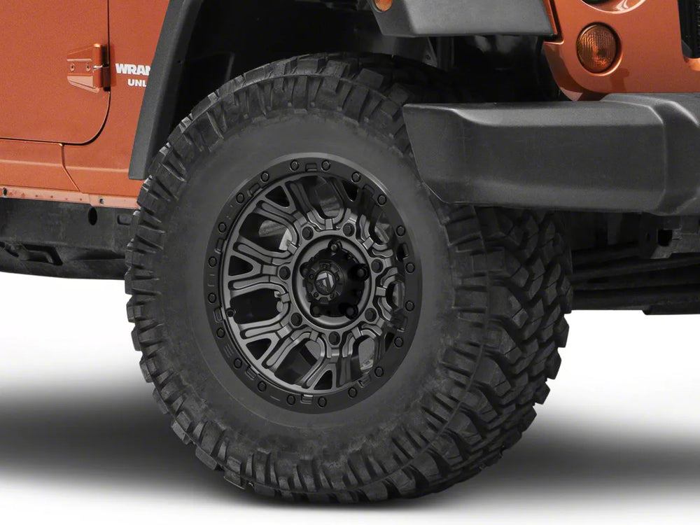 D825 17X9 5X5.0 M-GNMTL BLK-RG -12M
