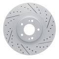 DFC 20-25 Hyundai Palisade Front Right Drilled & Slotted Geoperformance Rotor