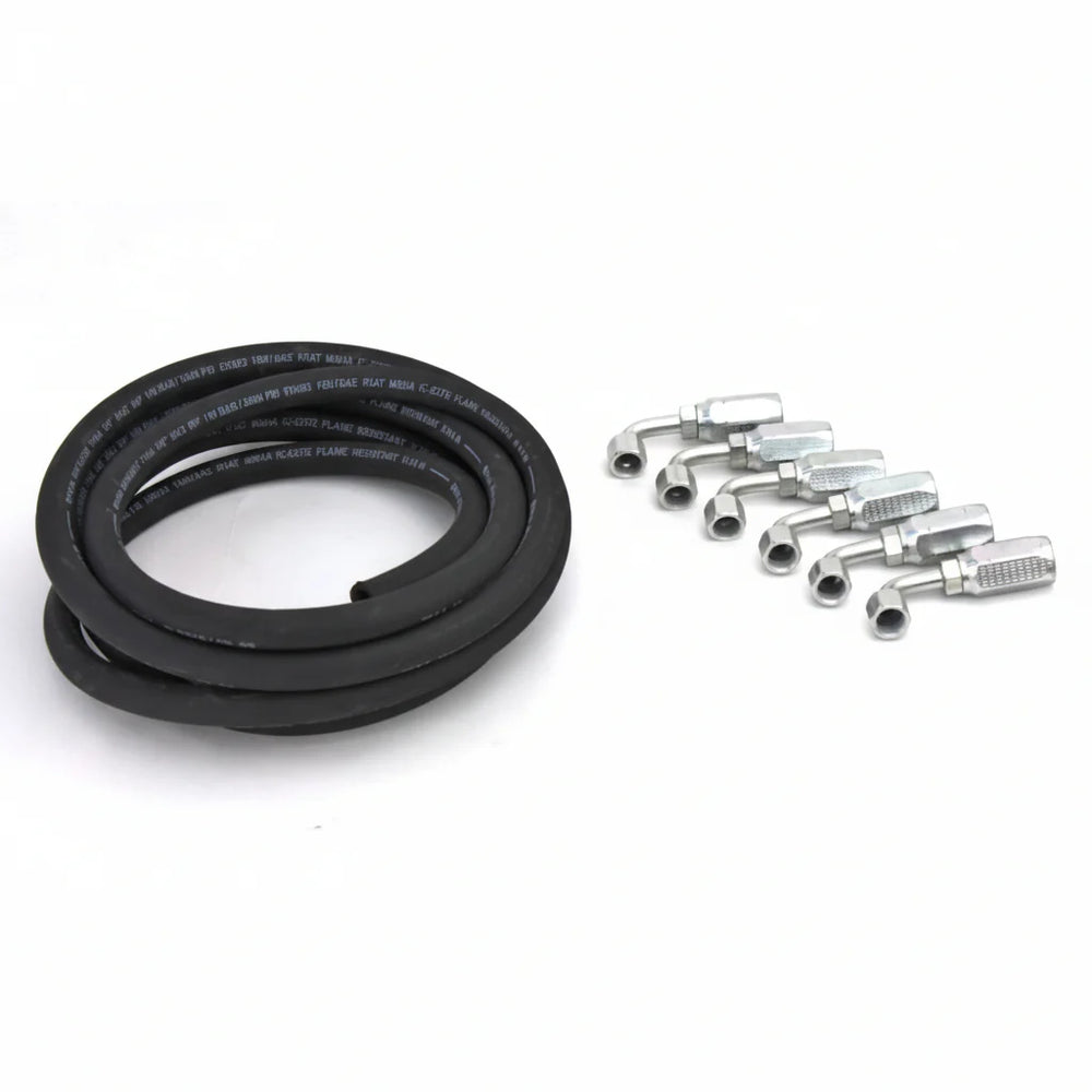 COMPLETE ECONOMY #6 HOSE KIT FOR REAR STEER FULL HYDRAULIC STEERING