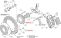 Wilwood Narrow Superlite 6R Front Hub Kit 12.88in Red 82-92 Camaro//Firebird