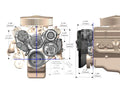 Mid-Mount Acc. Drive Sys SBC - Black Finish
