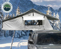 Nomadic 3 Extended Roof Top Tent - White Base With Dark Grey Rain Fly Black Cover