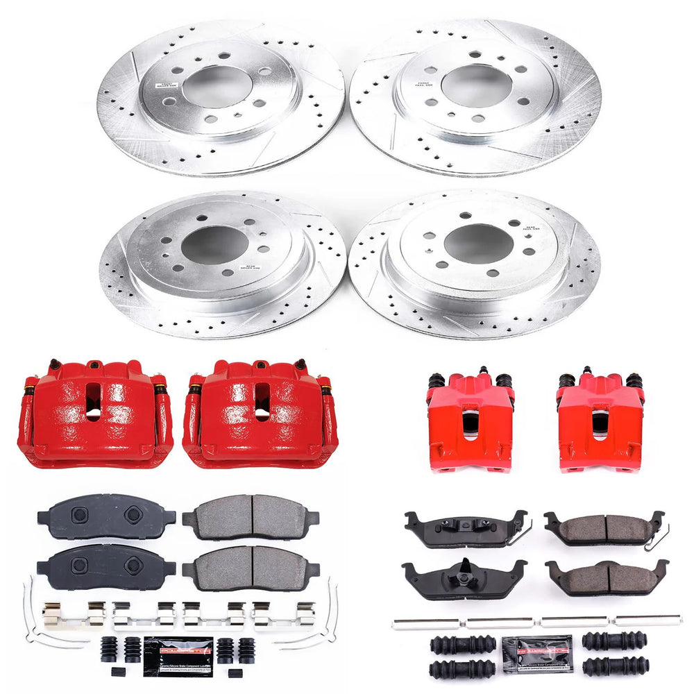 Power Stop 2009 Ford F-150 Front & Rear Z23 Evolution Sport Brake Kit w/Calipers