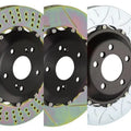Brembo 99-05 S2000 Front GTR BBK 6 Piston Billet355x32 2pc Rotor Slotted Type-3- Nickel Plated