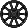 BR020 17X8.5 6X4.5 M-BLK 25MM
