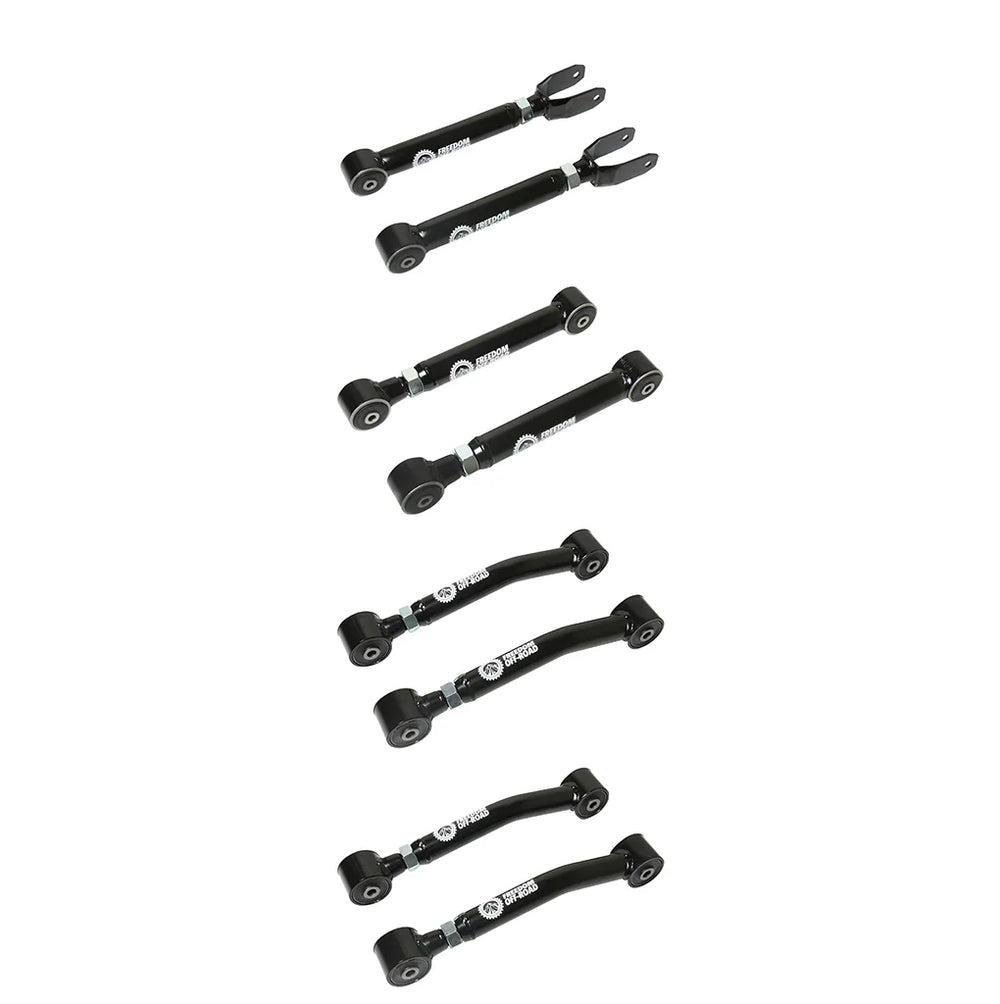 Adjustable Front Upper and Lower Control Arms 0-8 Inch Lift 84-01 Cherokee 97-06 Wrangler Freedom Off-Road