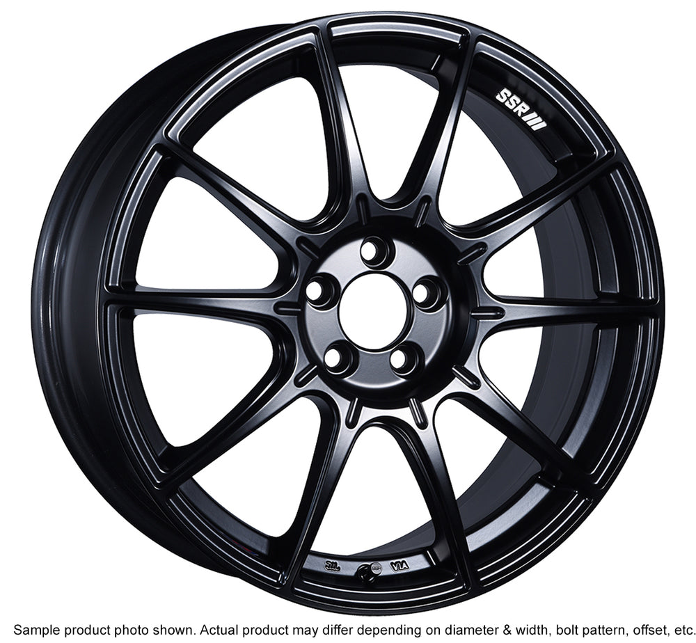 SSR GTX01 15x6.0 4x100 45mm Offset Flat Black Wheel