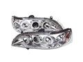 Spyder Honda Accord 98-02 1PC Projector Headlights LED Halo Amber Reflector Chrm PRO-YD-HA98-AM-C