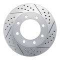 DFC 05-12 Ford F-350 Super Duty 4WD Front Right Drilled & Slotted Geoperformance Rotor