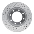 DFC 05-12 Ford F-350 Super Duty 4WD Front Right Drilled & Slotted Geoperformance Rotor