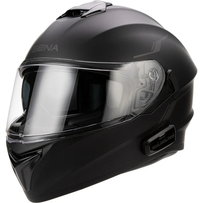 Sena Technologies Outforce Full Face Bluetooth Helmet Glossy White - 2XL