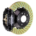 Brembo 05-13 Corvette Front GT BBK 6 Piston Cast 350x34 2pc Rotor Slotted TY3L - Black