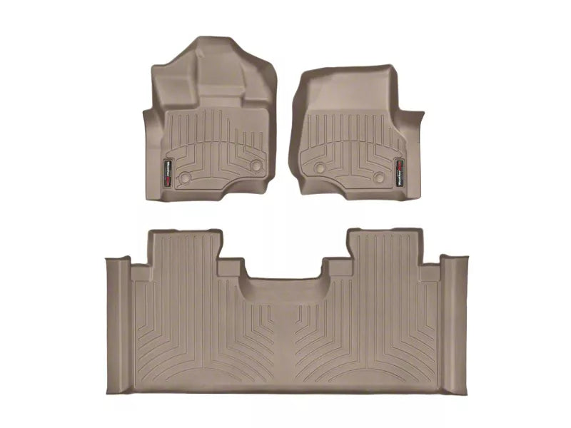 WeatherTech Tan Front Rear FloorLiner HP Fits -20-25 F-150 45697-1-5IM