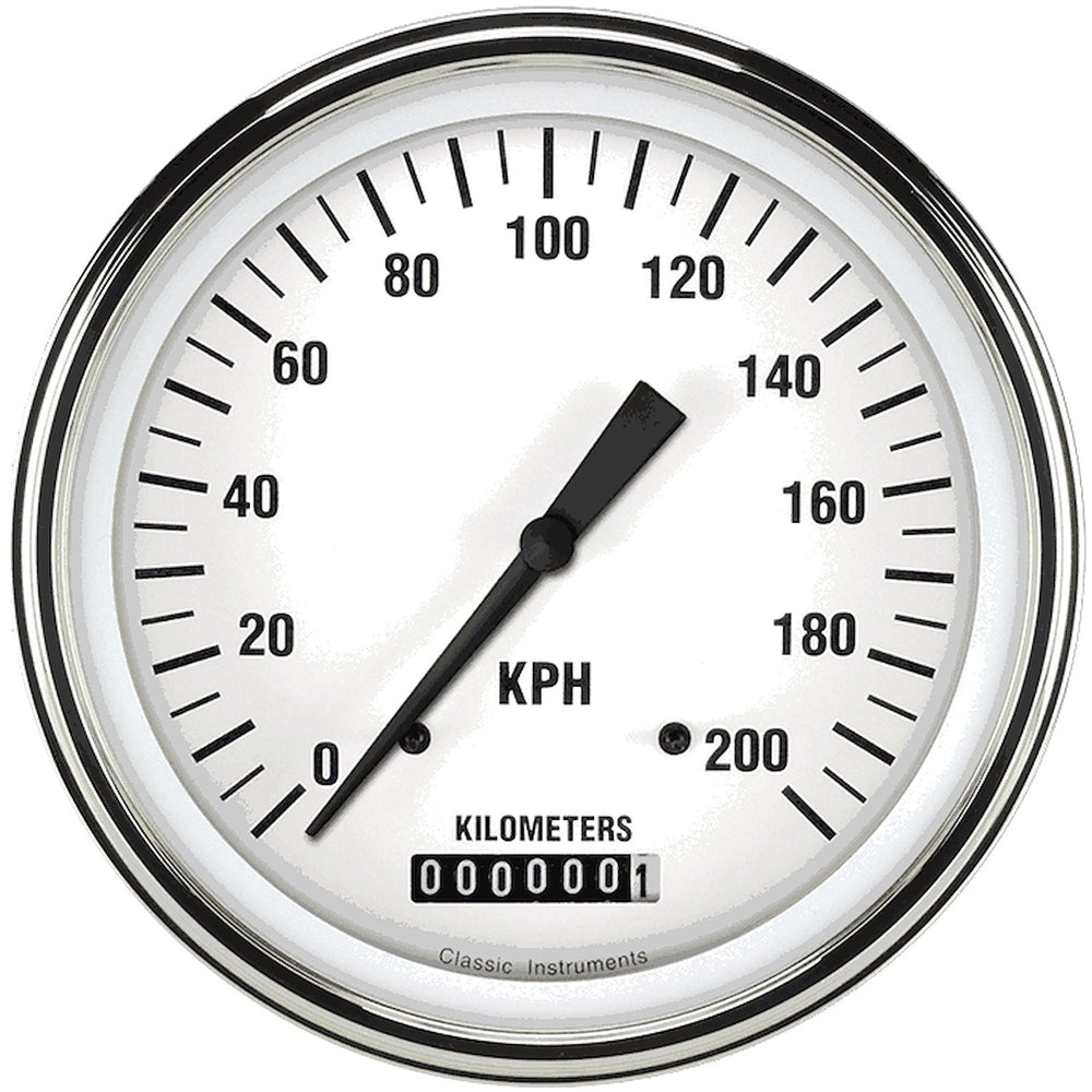 WHITE HOT 5IN SPEEDO 200 KPH