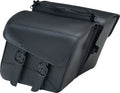 Willie & Max Universal Black Jack Compact Slant Saddlebag Set (12inL x 9.5inH x 5.5 inW) - Black