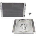 123 RADIATOR SYSTEM UNIVERSAL FORD 17IN CORE SHROUD & FAN COMPLETELY ASSEMBLED