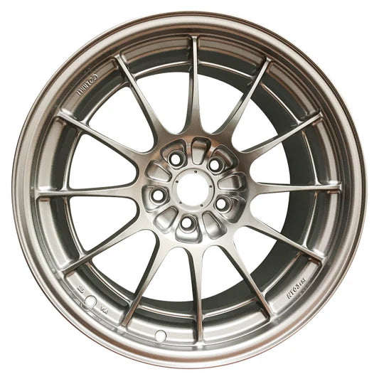 Enkei NVR5 18x9.5in / 5x100 BP / ET45 / 75mm Bore - Dark Hyper Silver Wheel