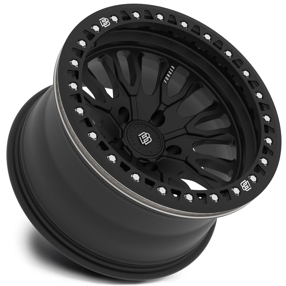 OUTLAW Cast Beadlock Wheel 8 LUG 17x9 8x6.5 (8x165.1) -0mm Offset 5 Backspace