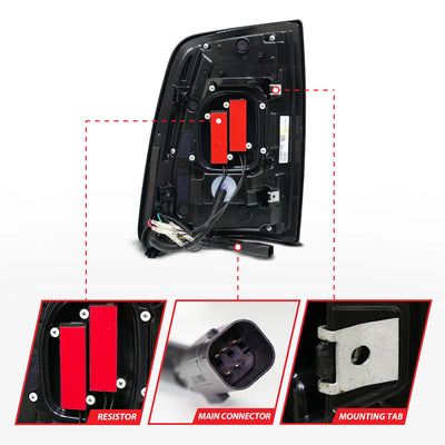 ANZO black tail light