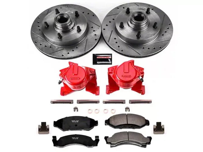 Power Stop 87-93 Ford E-150 Econoline Front Z23 Evolution Sport Brake Kit w/Calipers