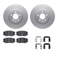 R1 Concepts Brake Rotor- Carbon Coated with Ceramic Pads Hdw Fits Buick Cascada