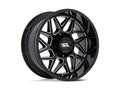 MO812 20X10 5X5.0 18MM GLOSS BLACK MILLED