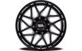 MO812 20X10 5X5.0 18MM GLOSS BLACK MILLED