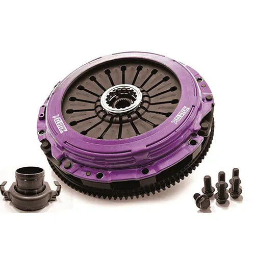 XClutch 01-06 Mitsubishi Lancer EVO VII/VIII/IX 2.0L 9in Twin Solid Carbon Clutch Kit