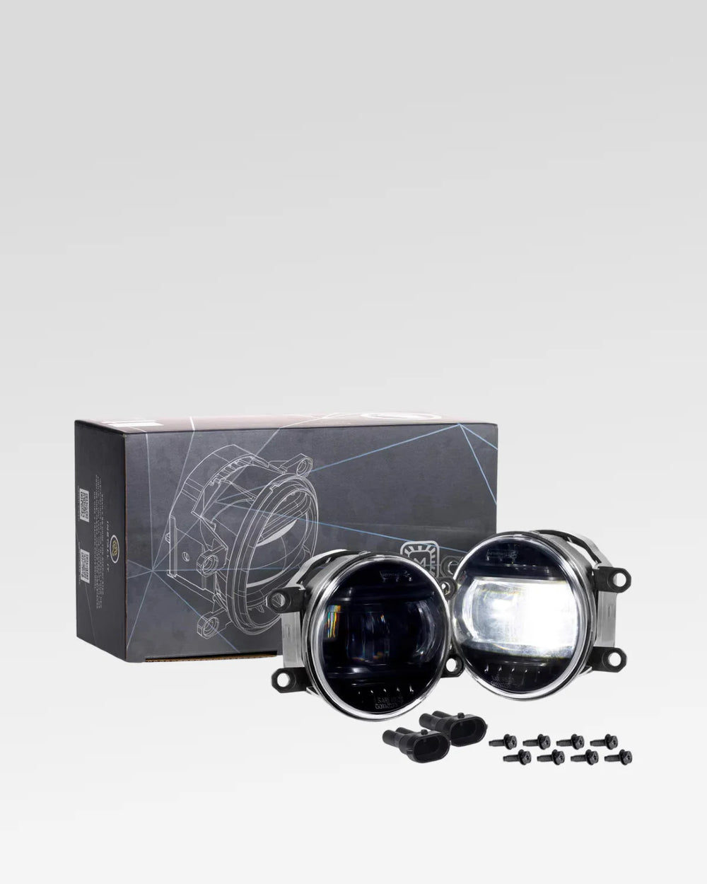 4BANGER 2.0 NCS LED LIGHT PODS (SAE WIDE/YELLOW) SET