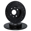 R1 Concepts Brake Rotor- Slotted - Silver Fits BMW 318i