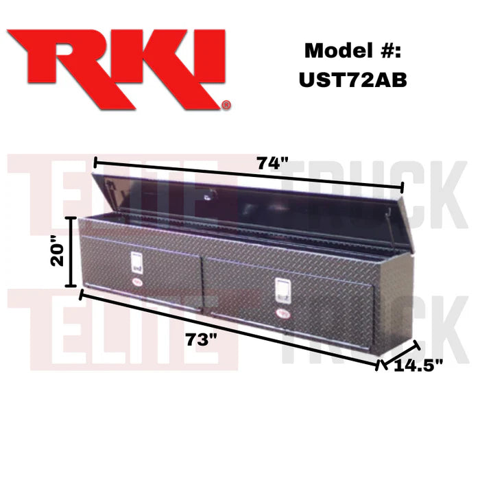 72 ALUM UPPER SIDE TOP OPENING BOX BLK