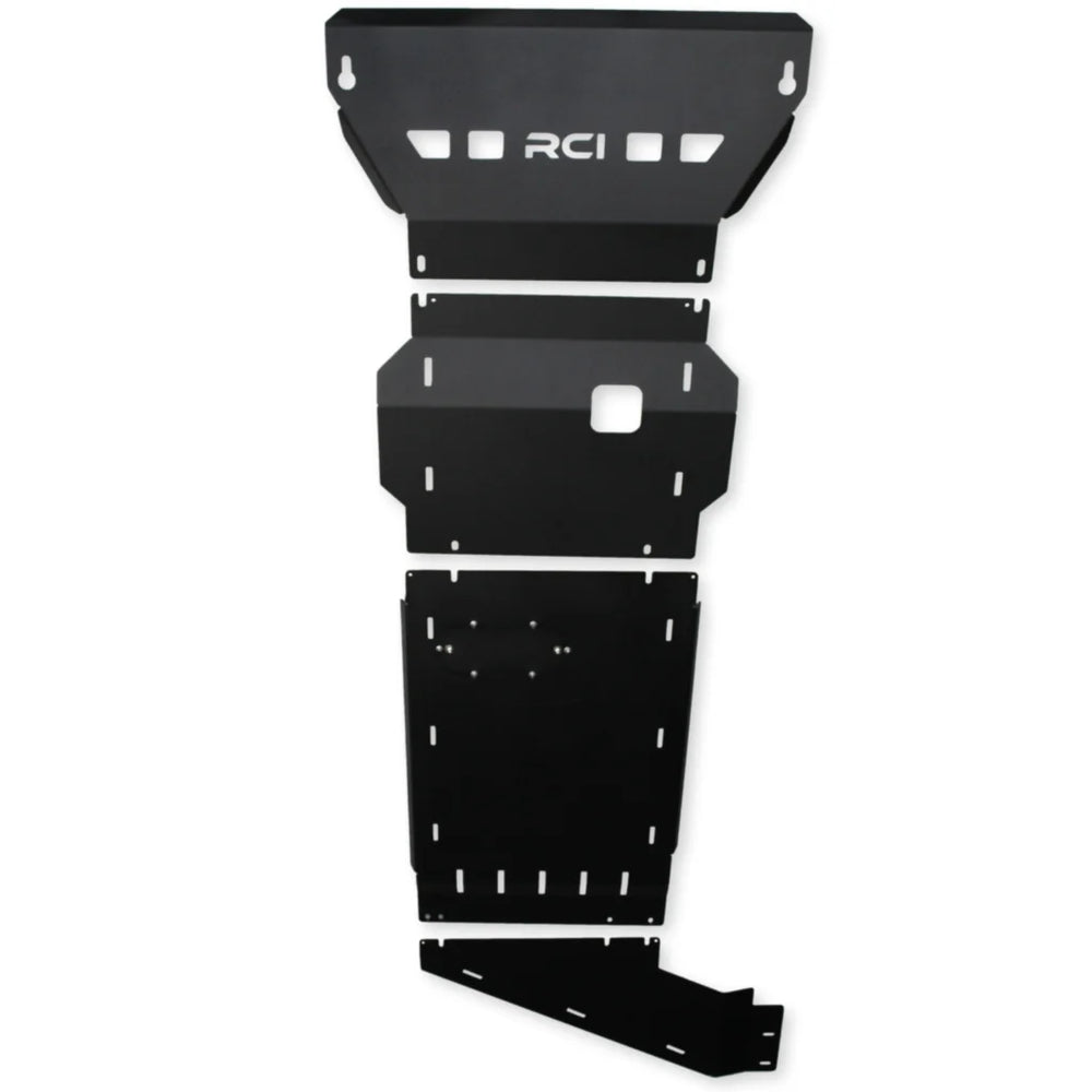 Full Skid Plate Package 15-21 F-150 - 1 4 5052 Aluminum - Black Powder Coat