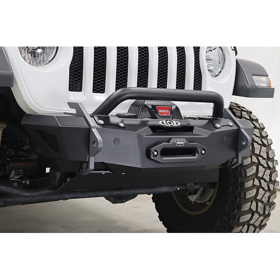 JK/JL/JT Black Ops Stubby Winch Front Bumper (Black Powder Coated)