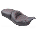 Mustang 08-25 Harley FL Touring Rd King Sp, Rd Glide Ltd, Dble Diamond ST Backrest - Black/MO