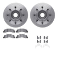R1 Concepts Brake Rotor- Blank with Optimum Oe Pads Hdw Fits Ford F-350