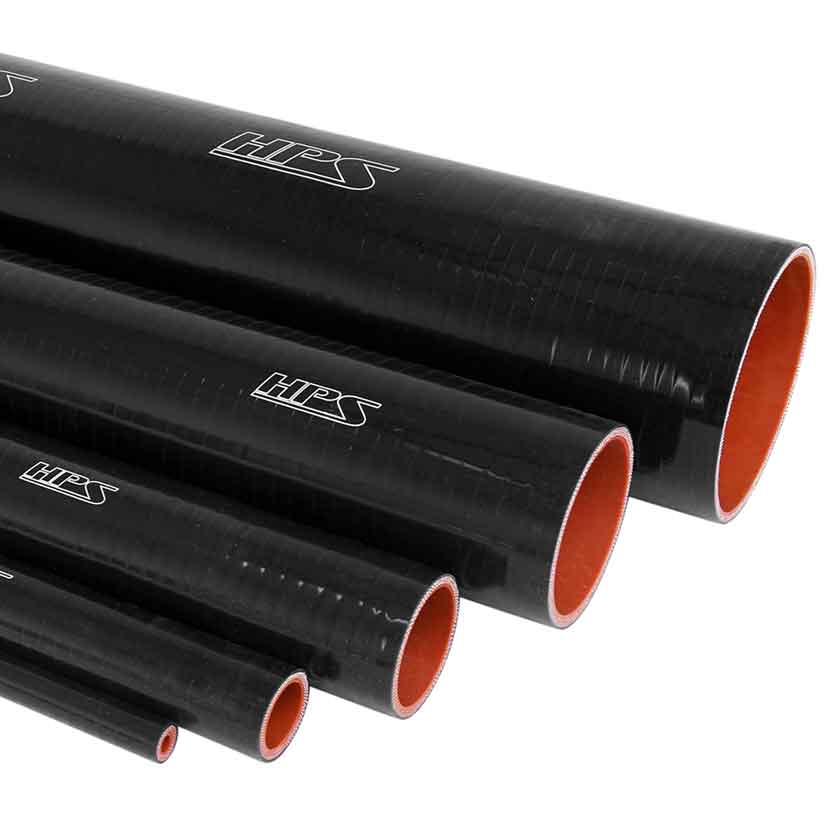 HPS Performance 1/8 (3mm) ID Black High Temp Silicone Vacuum Hose - 100 Feet Pack