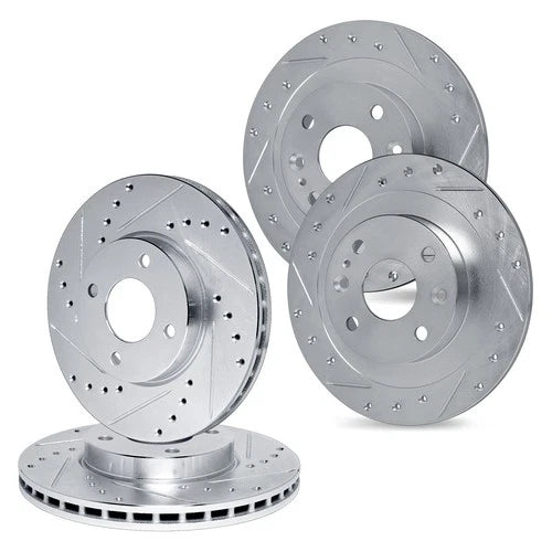 R1 Concepts Brake Rotor- D/S - Silver Fits Renault Clio