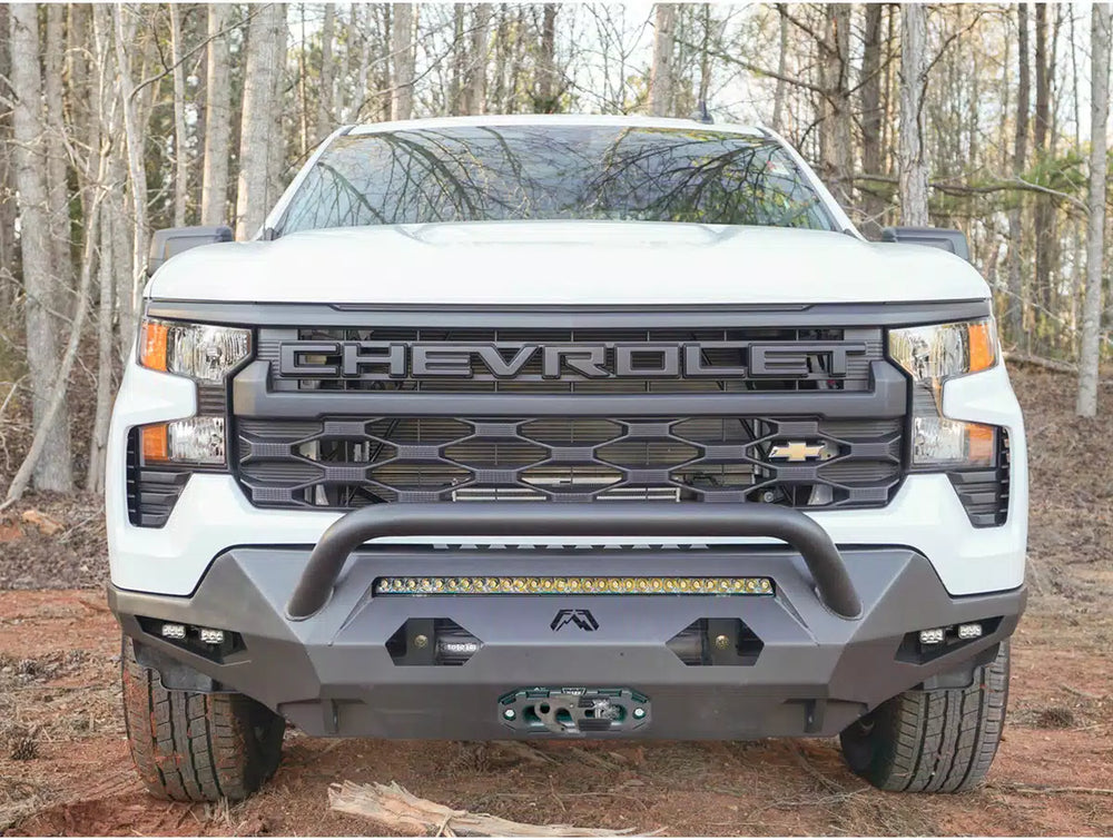 22C SILVERADO 1500 MATRIX FRONT SENSOR BUMPER W/PRERUNNER GUARD MATTE FINISH