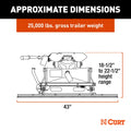 A25 SLIDING 5TH WHEEL HITCH WITH RA